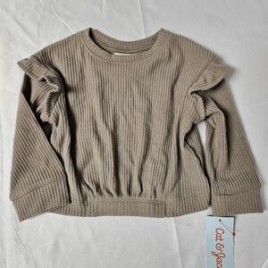 Cat & Jack 12M Ribbed Long Sleeve Top‎